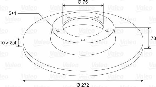 Valeo 186839 - Bremžu diski www.autospares.lv