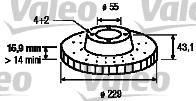 Valeo 186874 - Bremžu diski www.autospares.lv