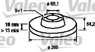 Valeo 186314 - Bremžu diski www.autospares.lv