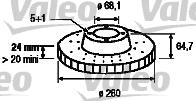 Valeo 186315 - Bremžu diski www.autospares.lv