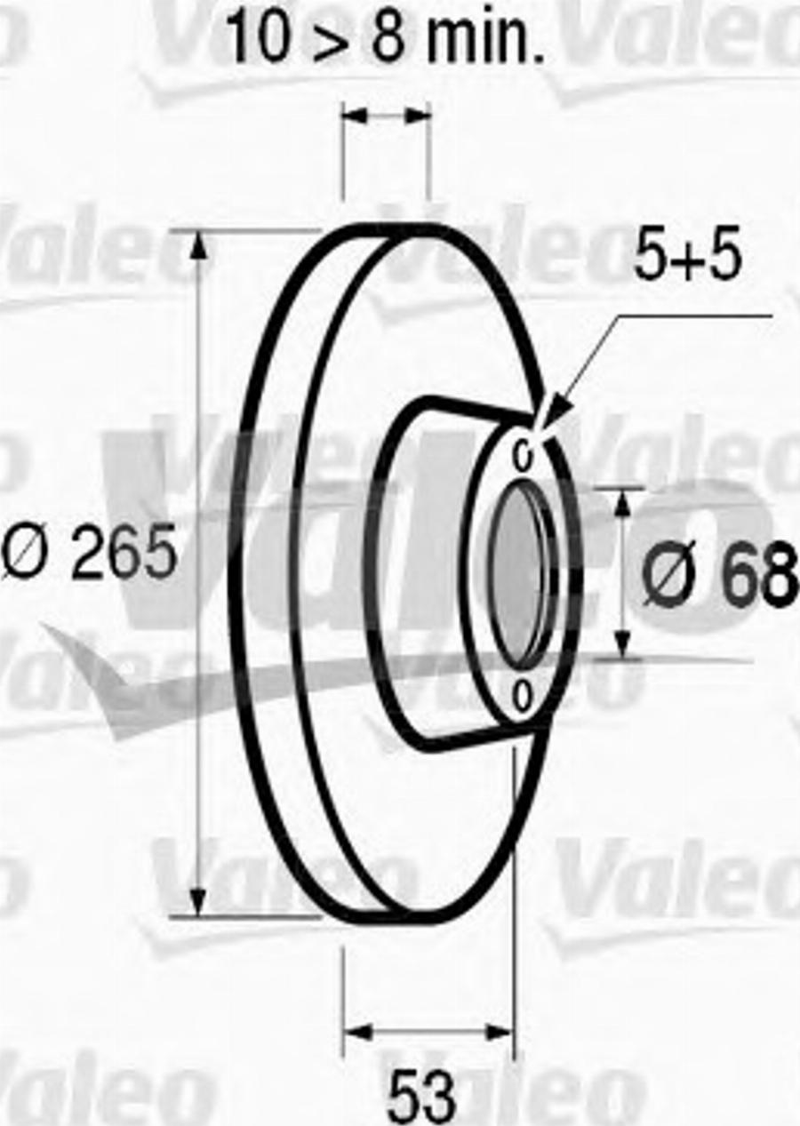 Valeo 186312 - Bremžu diski www.autospares.lv