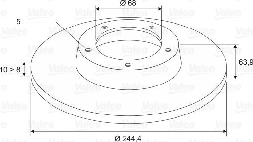 Valeo 186294 - Bremžu diski www.autospares.lv