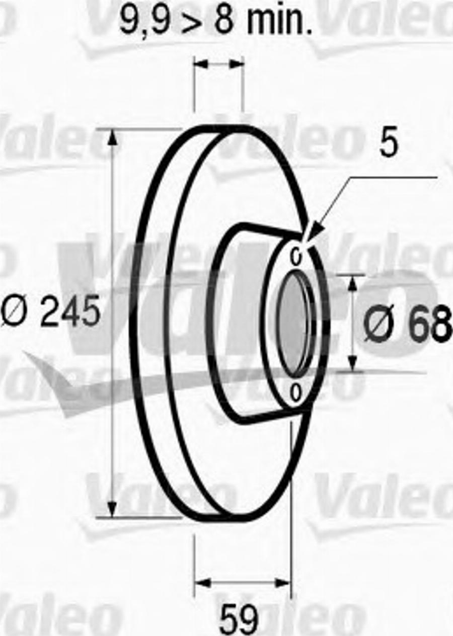 Valeo 186293 - Bremžu diski www.autospares.lv