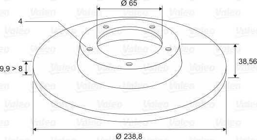 Valeo 186249 - Bremžu diski www.autospares.lv