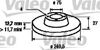 Valeo 186242 - Bremžu diski www.autospares.lv