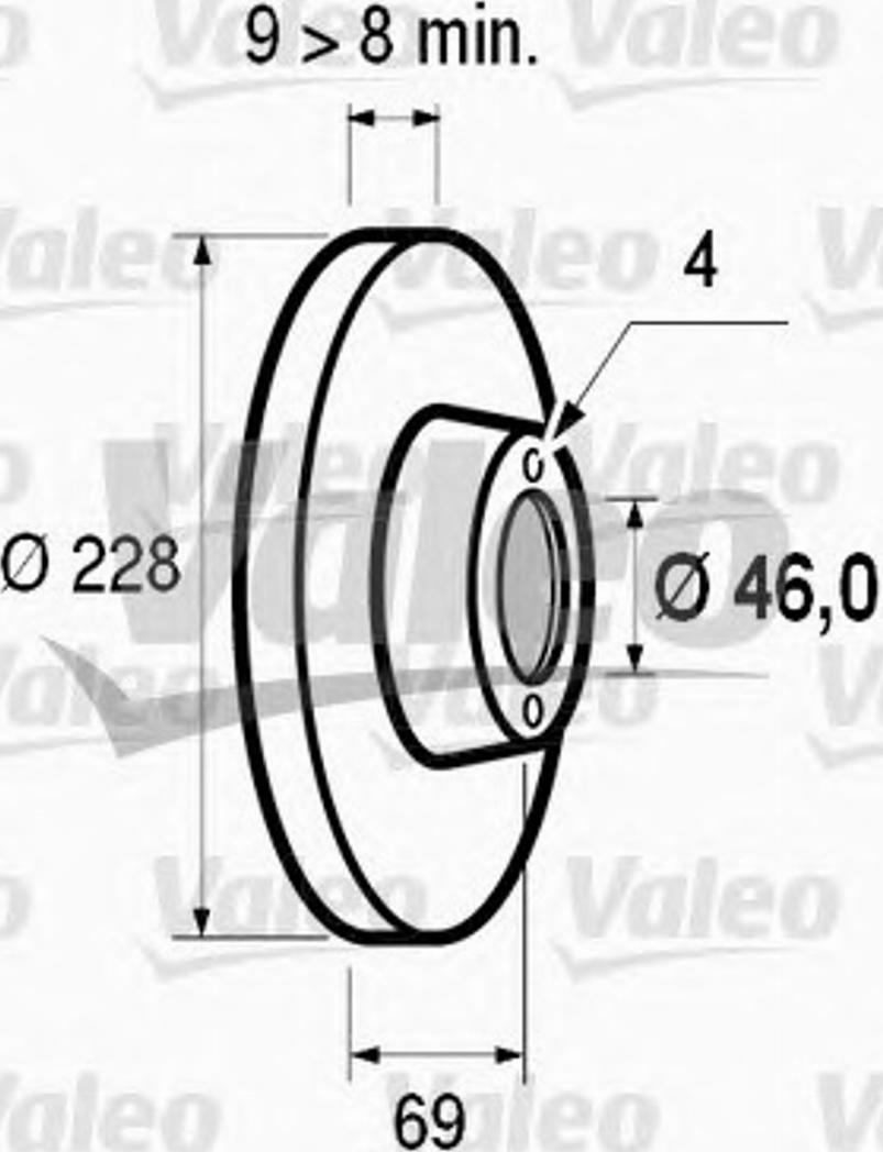 Valeo 186259 - Bremžu diski autospares.lv