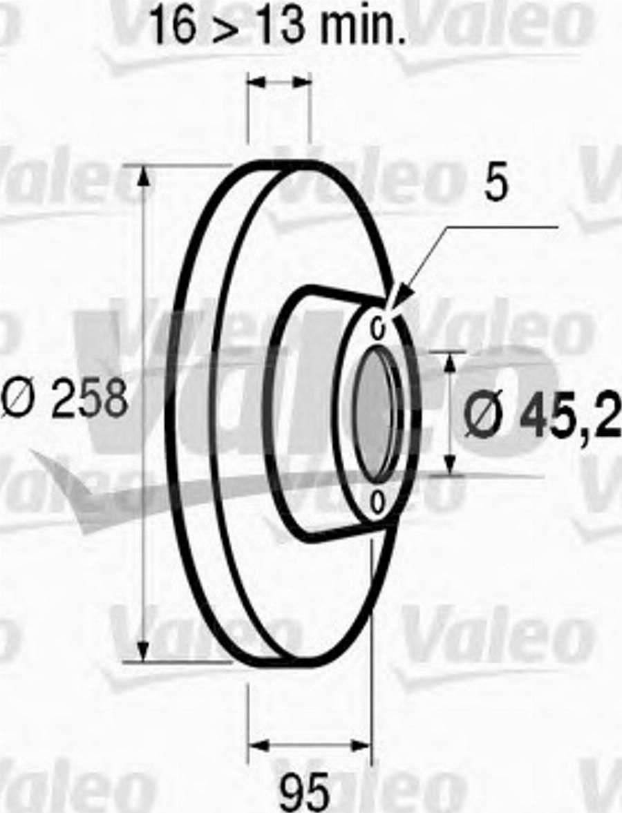 Valeo 186 252 - Bremžu diski www.autospares.lv