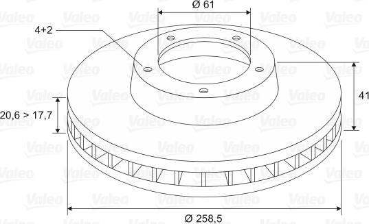 Valeo 297208 - Bremžu diski www.autospares.lv