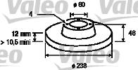 Valeo 186211 - Bremžu diski www.autospares.lv