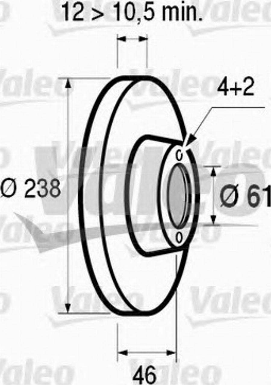 Valeo 186212 - Bremžu diski www.autospares.lv