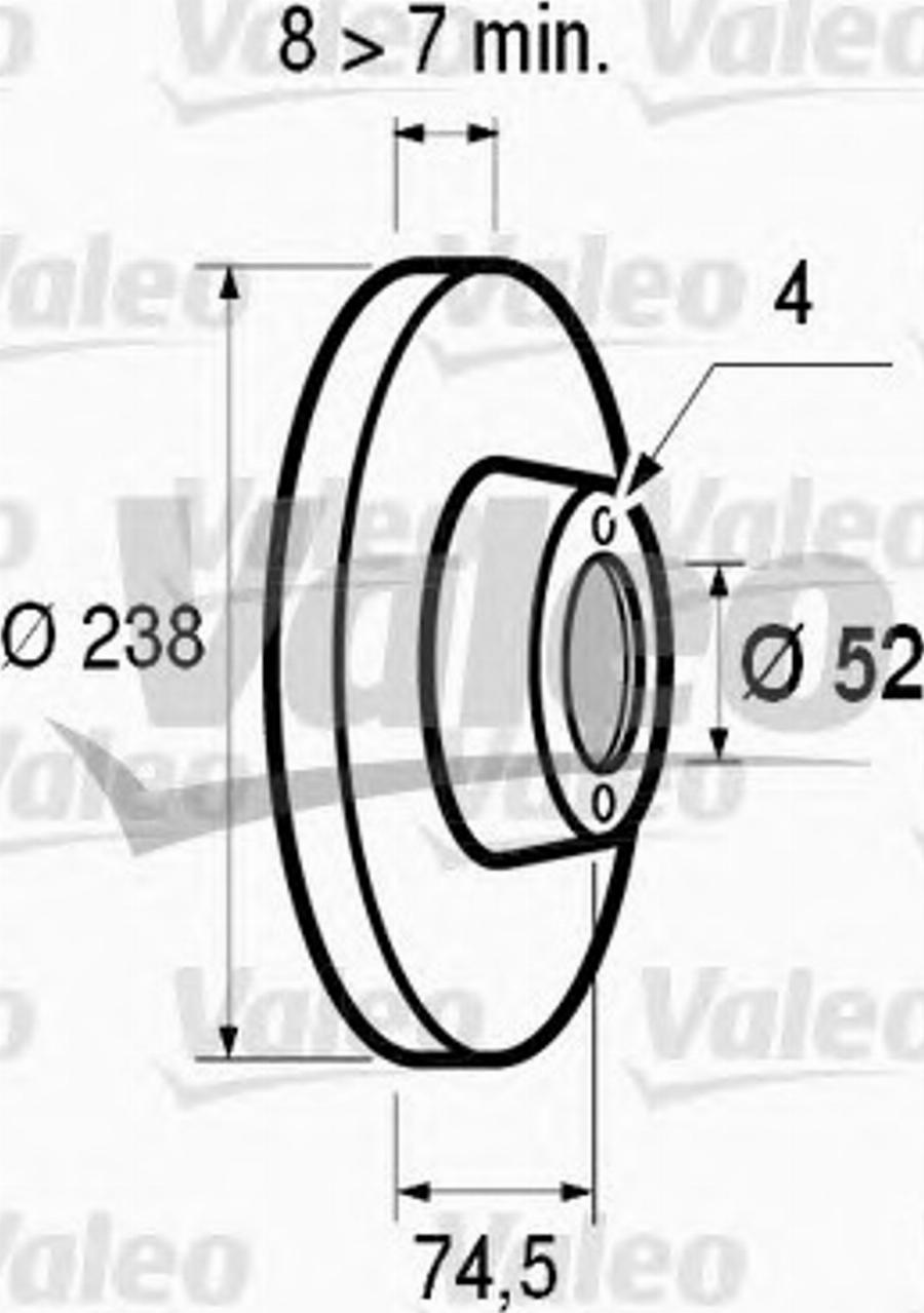 Valeo 186 217 - Bremžu diski www.autospares.lv