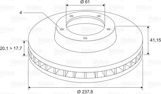 Valeo 297229 - Bremžu diski www.autospares.lv