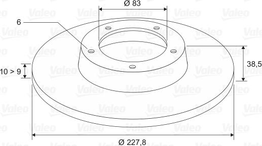 Valeo 186226 - Bremžu diski www.autospares.lv