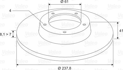 Valeo 186228 - Bremžu diski autospares.lv