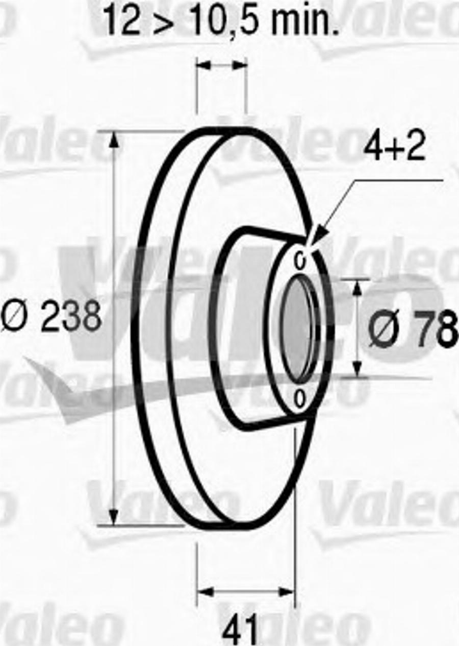 Valeo 186227 - Bremžu diski www.autospares.lv