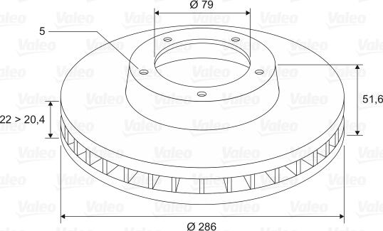 Valeo 186275 - Bremžu diski autospares.lv