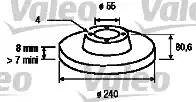 Valeo 186796 - Bremžu diski www.autospares.lv