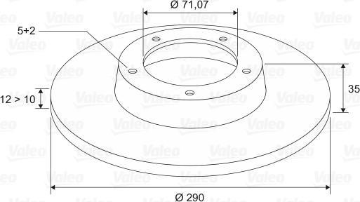 Valeo 186747 - Bremžu diski www.autospares.lv