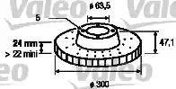 Valeo 186750 - Bremžu diski www.autospares.lv