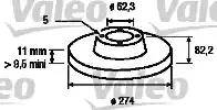 Valeo 186718 - Bremžu diski www.autospares.lv