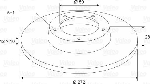 Valeo 186724 - Bremžu diski www.autospares.lv