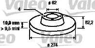 Valeo 186720 - Bremžu diski www.autospares.lv