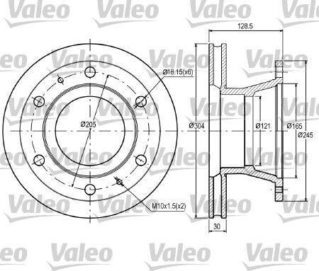 Valeo 187059 - Bremžu diski www.autospares.lv