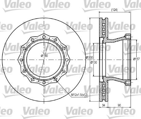 Valeo 187056 - Bremžu diski autospares.lv