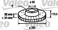 Valeo 187058 - Bremžu diski www.autospares.lv