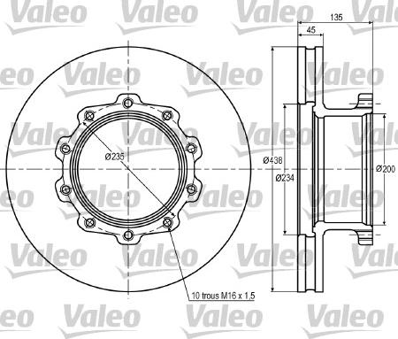 Valeo 187015 - Bremžu diski www.autospares.lv