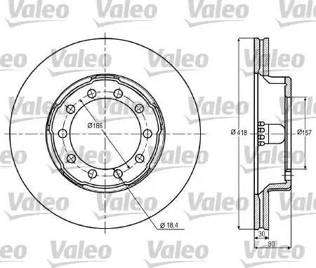 Valeo 187010 - Bremžu diski autospares.lv