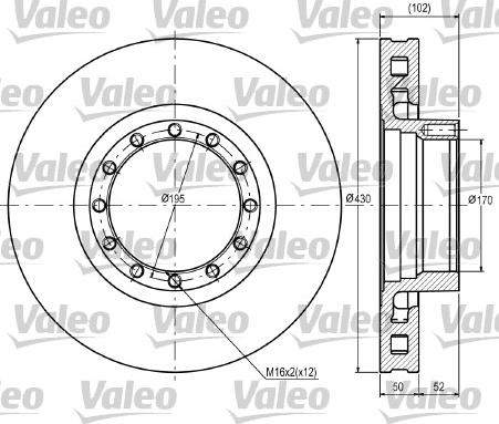 Valeo 187089 - Bremžu diski www.autospares.lv