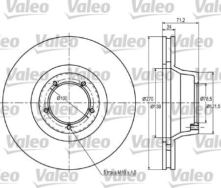 Valeo 187030 - Bremžu diski www.autospares.lv