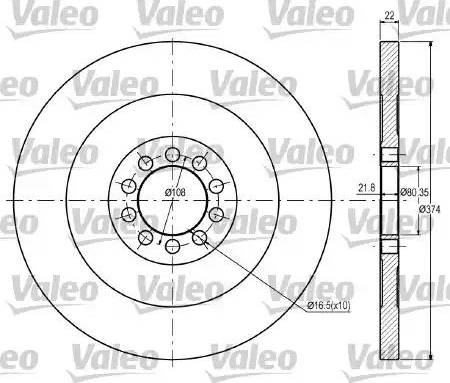 Valeo 187037 - Bremžu diski www.autospares.lv