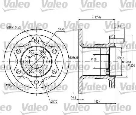 Valeo 187028 - Bremžu diski autospares.lv