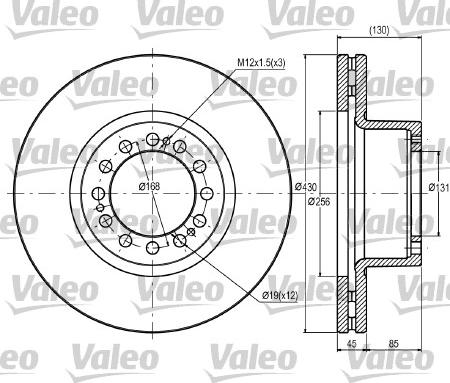 Valeo 187075 - Bremžu diski www.autospares.lv