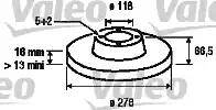 Valeo 187149 - Bremžu diski www.autospares.lv