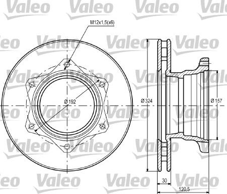 Valeo 187109 - Bremžu diski www.autospares.lv