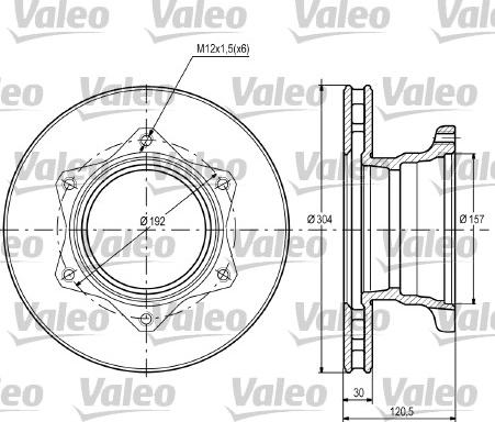 Valeo 187106 - Bremžu diski www.autospares.lv