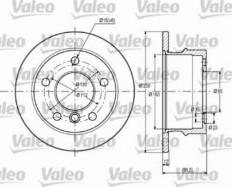 Valeo 187111 - Bremžu diski www.autospares.lv