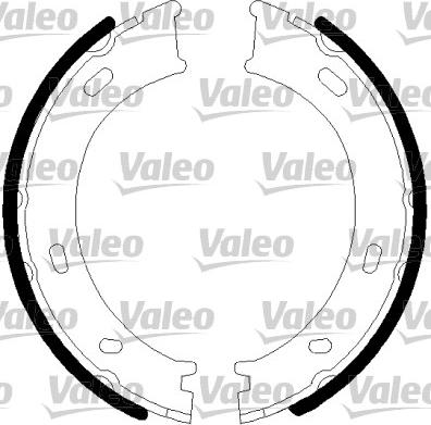 Valeo 128901 - Brake Shoe Set, parking brake www.autospares.lv