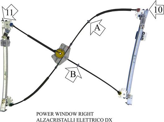 Valeo 852588 - Stikla pacelšanas mehānisms www.autospares.lv