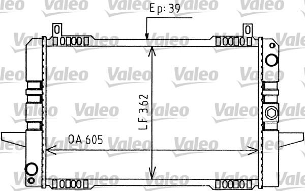 Valeo 819170 - Радиатор, охлаждение двигателя www.autospares.lv