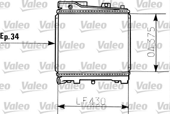 Valeo 819396 - Radiators, Motora dzesēšanas sistēma www.autospares.lv