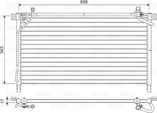 Valeo 814442 - Kondensators, Gaisa kond. sistēma www.autospares.lv