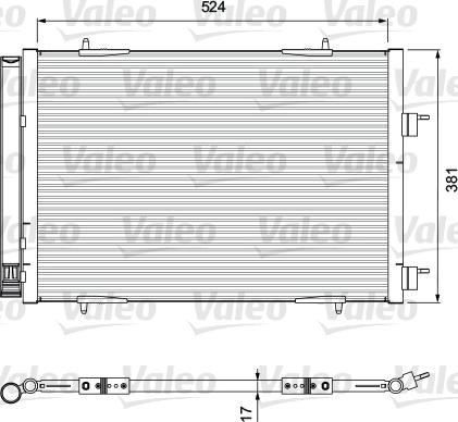 Valeo 814406 - Kondensators, Gaisa kond. sistēma www.autospares.lv