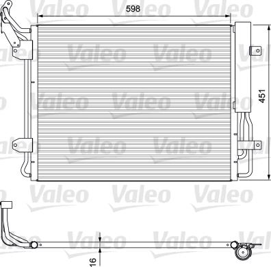 Valeo 814091 - Kondensators, Gaisa kond. sistēma www.autospares.lv