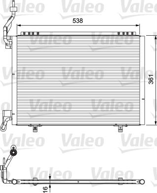 Valeo 814074 - Kondensators, Gaisa kond. sistēma www.autospares.lv