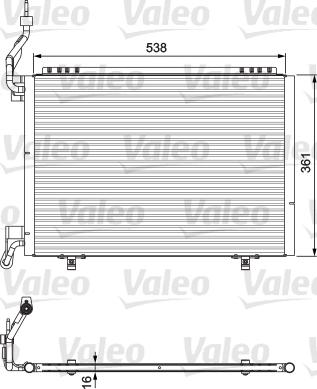 Valeo 814075 - Kondensators, Gaisa kond. sistēma www.autospares.lv