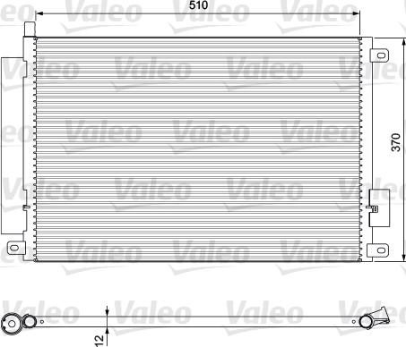 Valeo 814155 - Kondensators, Gaisa kond. sistēma www.autospares.lv